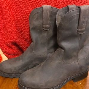 Tecovas Stockton Umber Bovine Roper Boots 8 1/2 EE (wide) NWOT